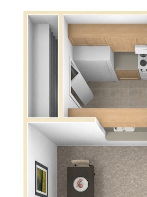 2 Bed 1 Bath Alpine Two Bedroom Floor Plan 2 Bed 1 Bath Alpine Two Bedroom Floor Plan at Old Monterey Apartments, Springfield, MO
